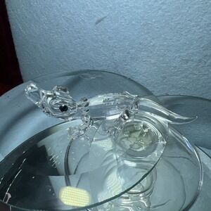 Swarovski Crystal Alligator Figurine #221629 Mib Complete Crocodile‎